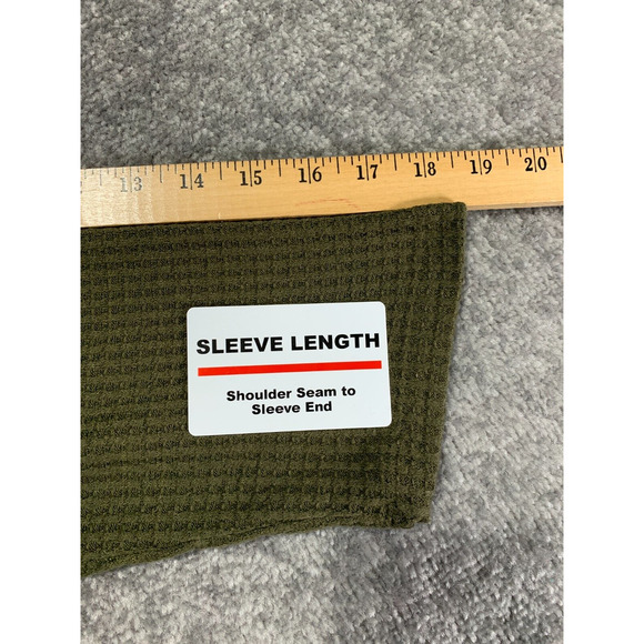Sanctuary Social Standard Thermal Top Women Size XL Green V Neck Waffle‎ Knit - Picture 10 of 12